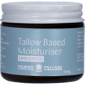 Thrive Tallow Tallow Based Moisturiser Unscented 70ml