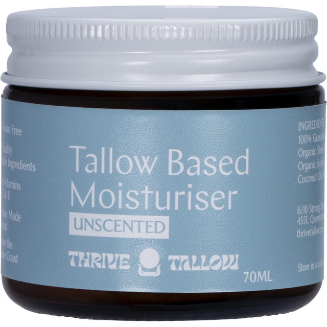 Thrive Tallow Tallow Based Moisturiser Unscented 70ml