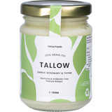 Thrive Tallow 100% Grass Fed Tallow Garlic, Rosemary & Thyme 250ml