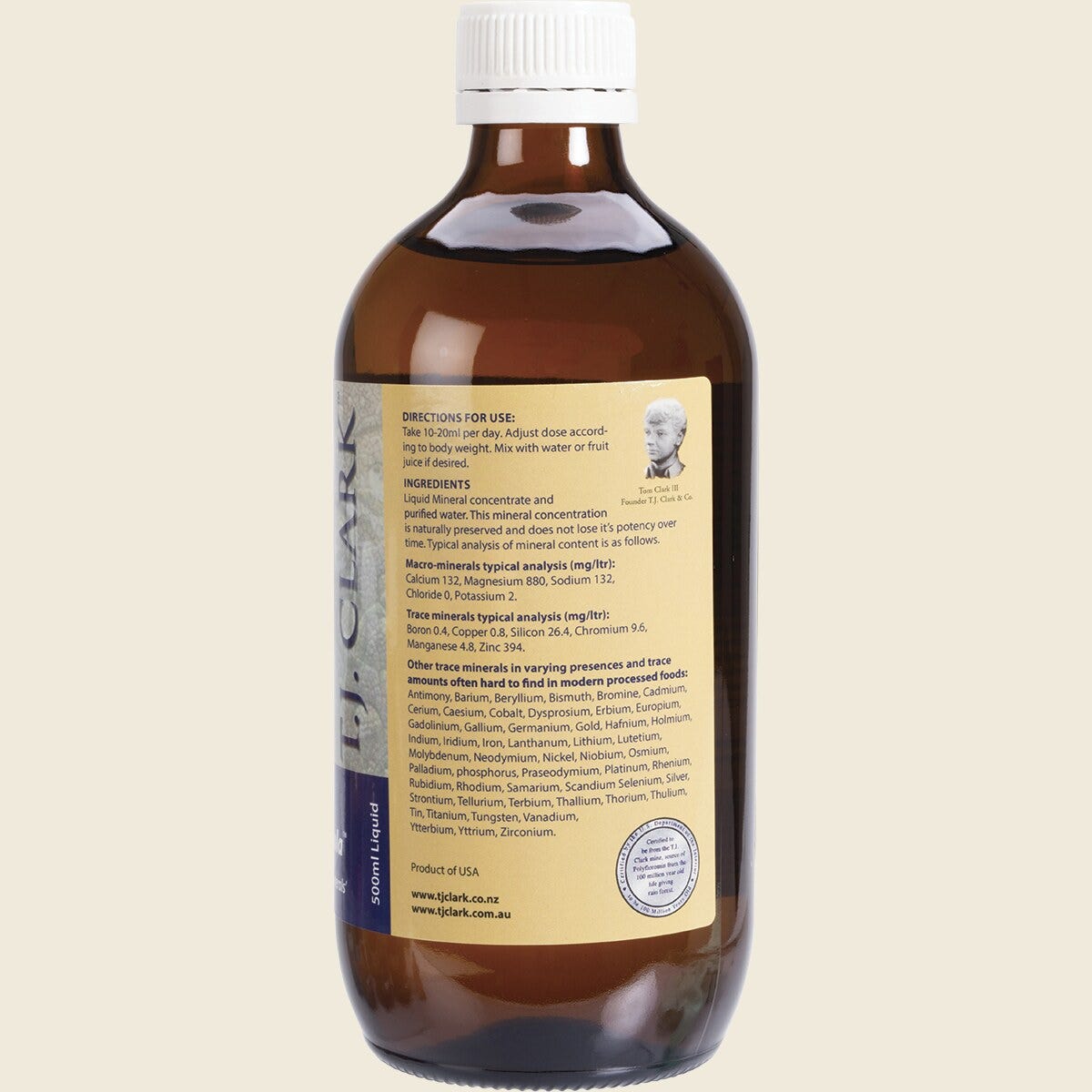 T.J. Clark Legendary Colloidal Minerals Original 500ml