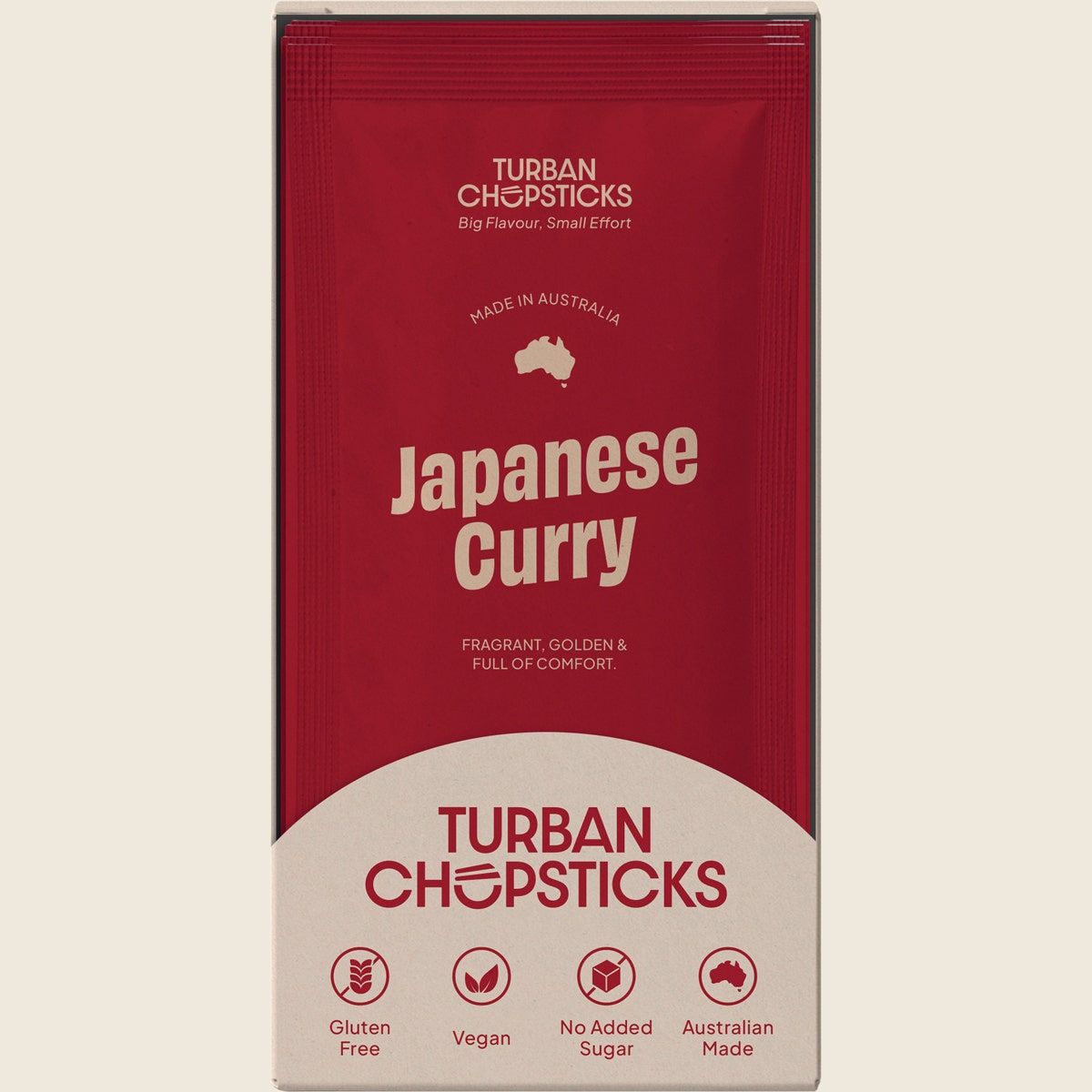 Turban Chopsticks Japanese Curry paste 80g retail display packaging