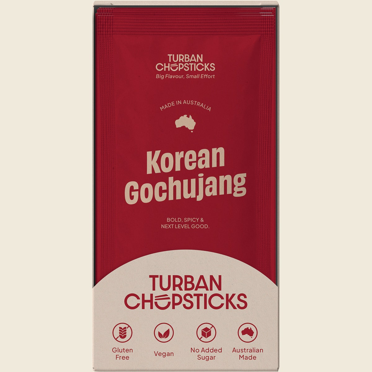 Turban Chopsticks Korean Gochujang chilli paste 80g retail display packaging