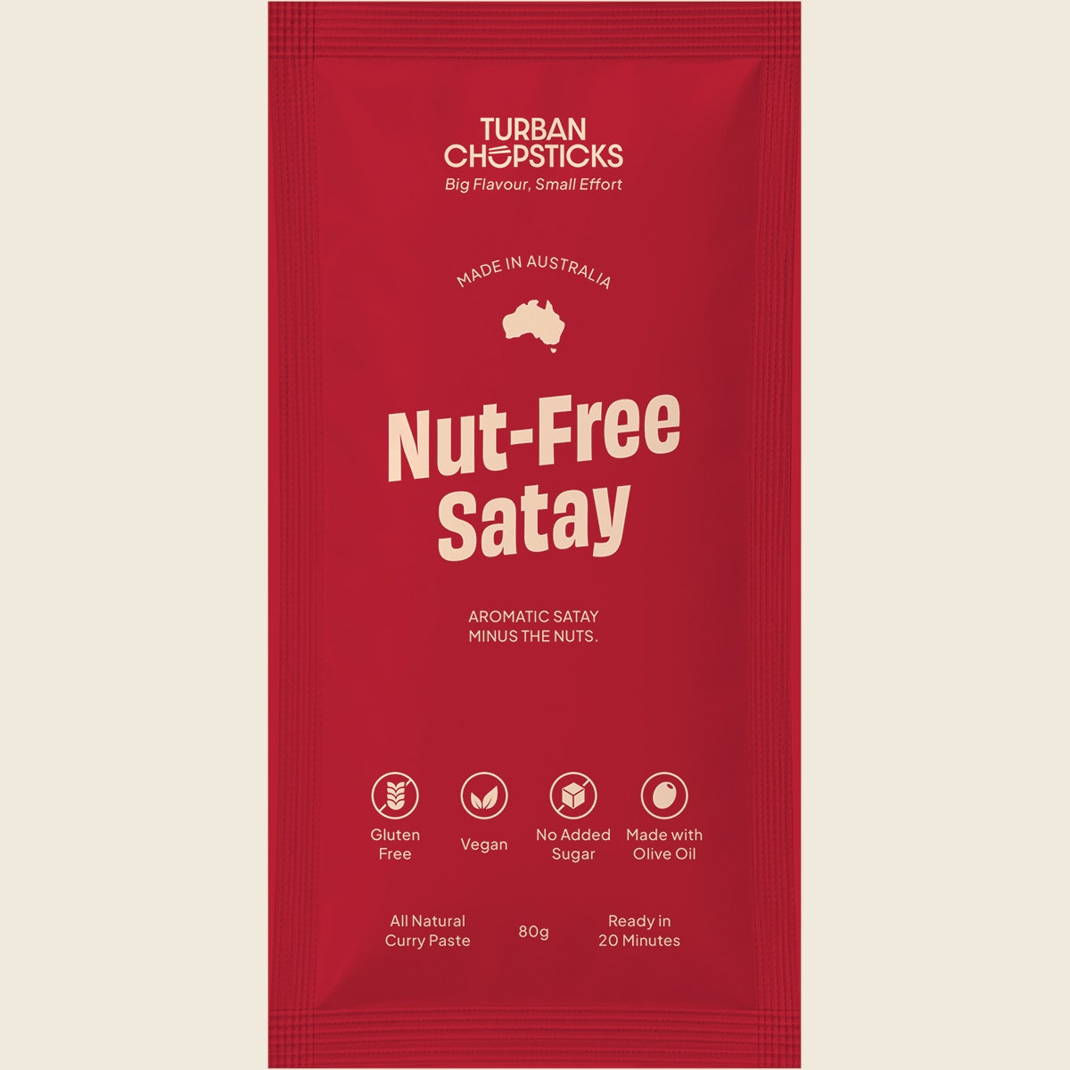 Turban Chopsticks Nut-Free Satay curry paste 80g additional product image
