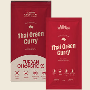 Turban Chopsticks Thai Green Curry paste 80g product image with packaging