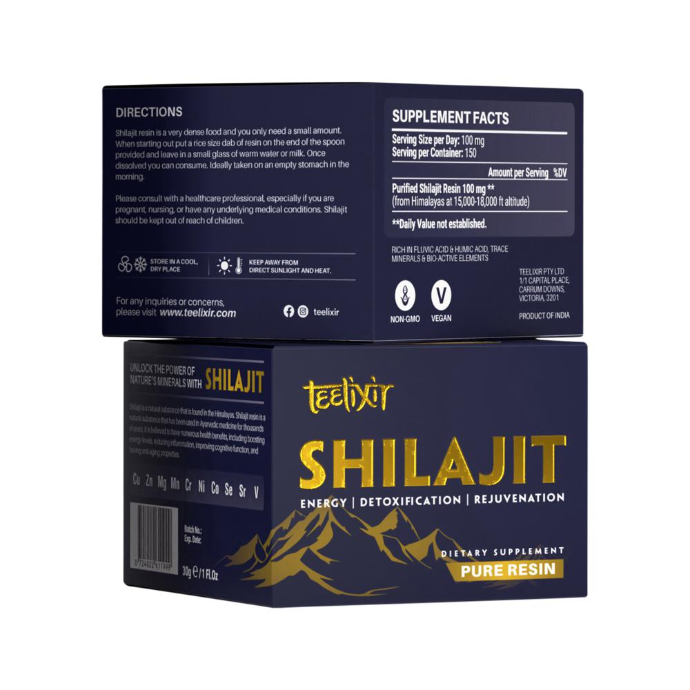 Teelixir Shilajit 30g box view