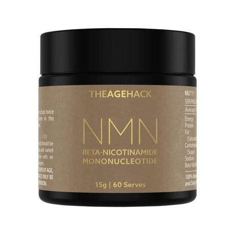 TheAgeHack NMN Beta-Nicotinamide Mononucleotide 100g front