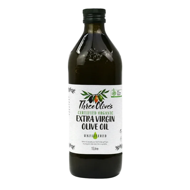 Three Olives Olive Oil 1L Certified Organic