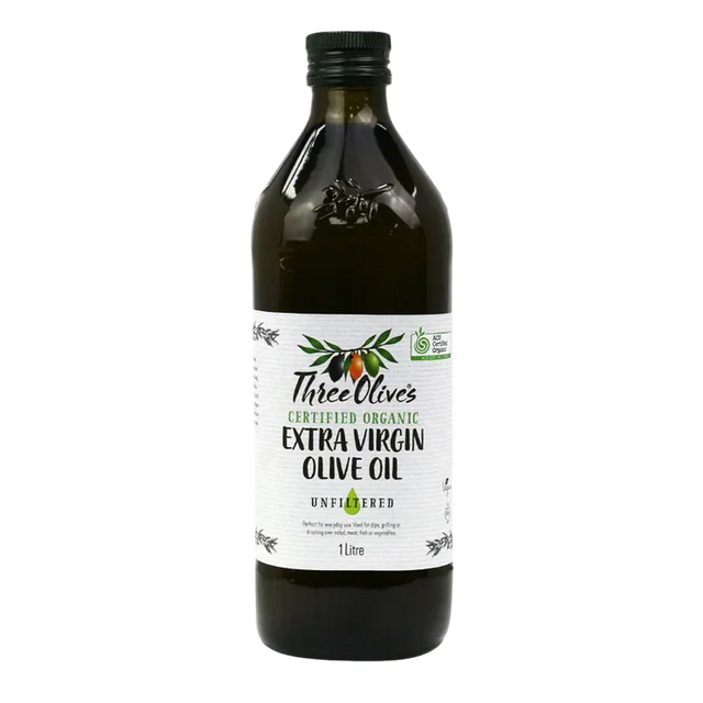 Three Olives Olive Oil 1L Certified Organic