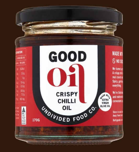 Undivided Food Co Good Oil Crispy Chilli 6x170g front
