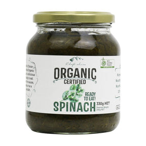 Chef’s Choice Certified Organic Spinach 330g 330g front