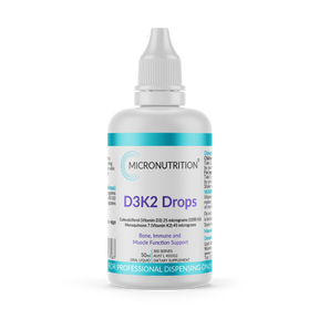 Micronutrition Vitamin D3 and K2 drops 50ml Front
