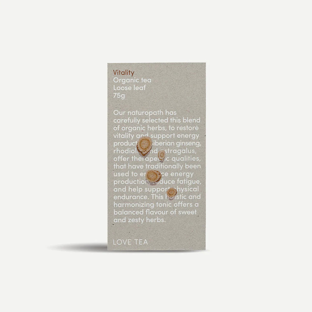 Love Tea Organic Vitality Tea Loose Leaf 75g