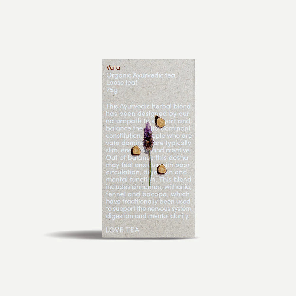 Love Tea Organic Ayurvedic Tea Vata Loose Leaf 75g
