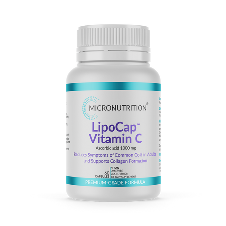 Micronutrition LipoCap Vitamin C 60 Vege Caps Front