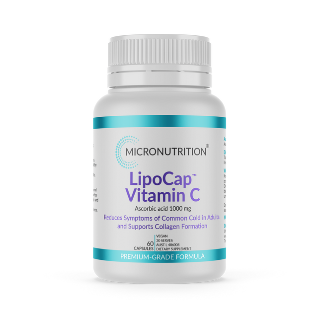 Micronutrition LipoCap Vitamin C 60 Vege Caps Front