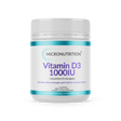 Micronutrition Vitamin D3 1000IU 240 Vege Caps Front