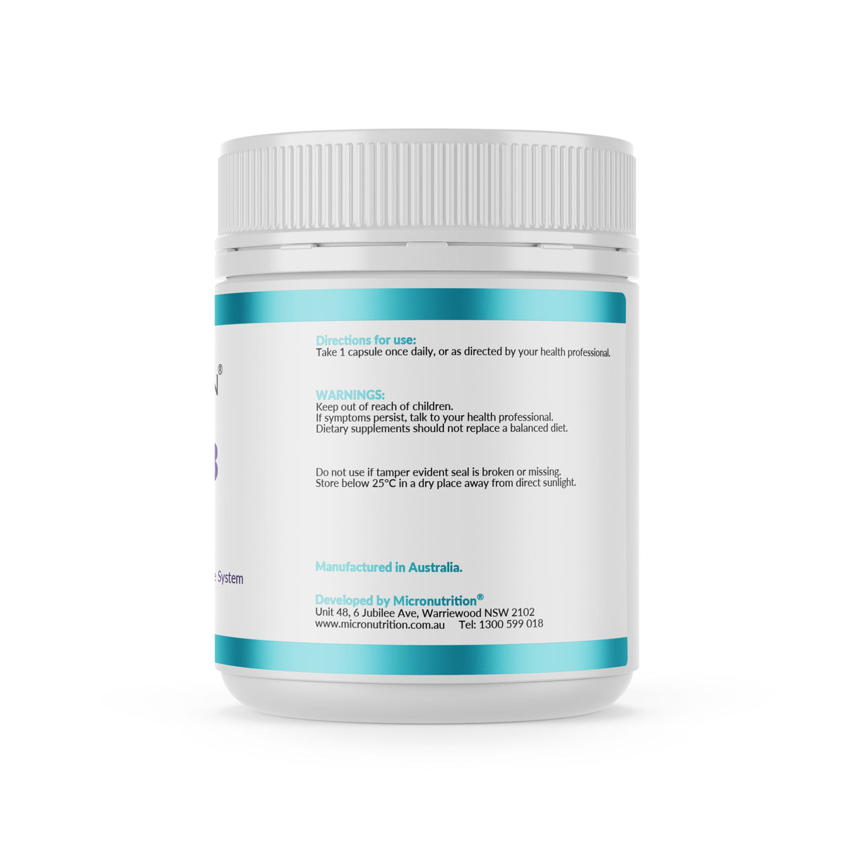 Micronutrition Vitamin D3 1000IU 240 Vege Caps Side