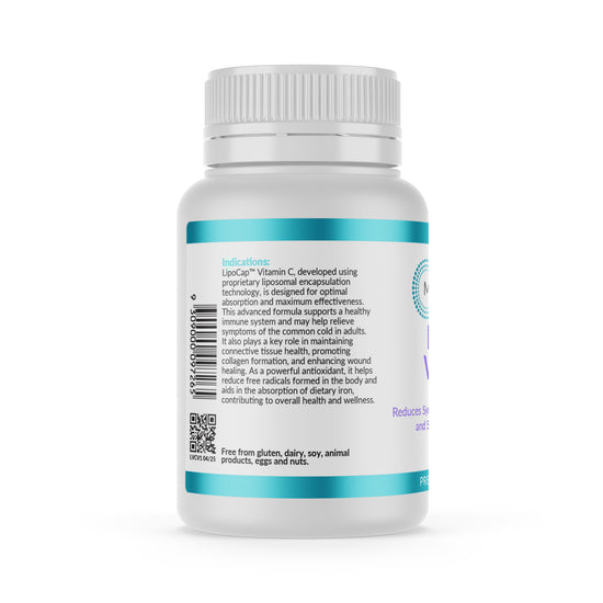Micronutrition LipoCap Vitamin C 60 Vege Caps Back