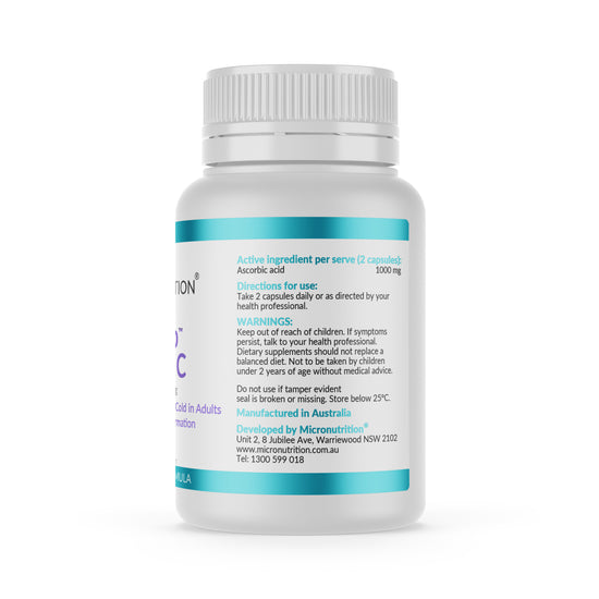 Micronutrition LipoCap Vitamin C 60 Vege Caps Side