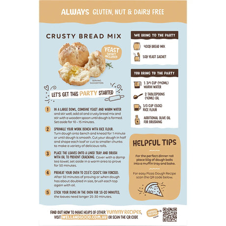 Well & Good Crusty Bread Mix 410g