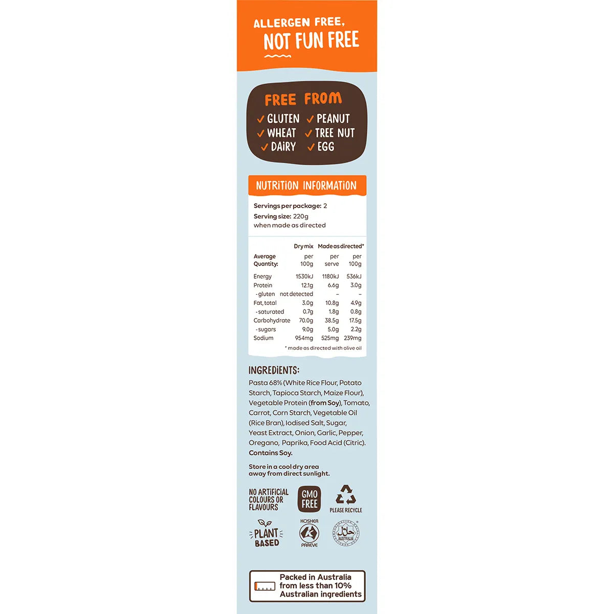 Well & Good Vegan Bolognese with Macaroni 110g