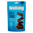 Wallaby Chocolate Thins Almond Sea Salt 80g Front