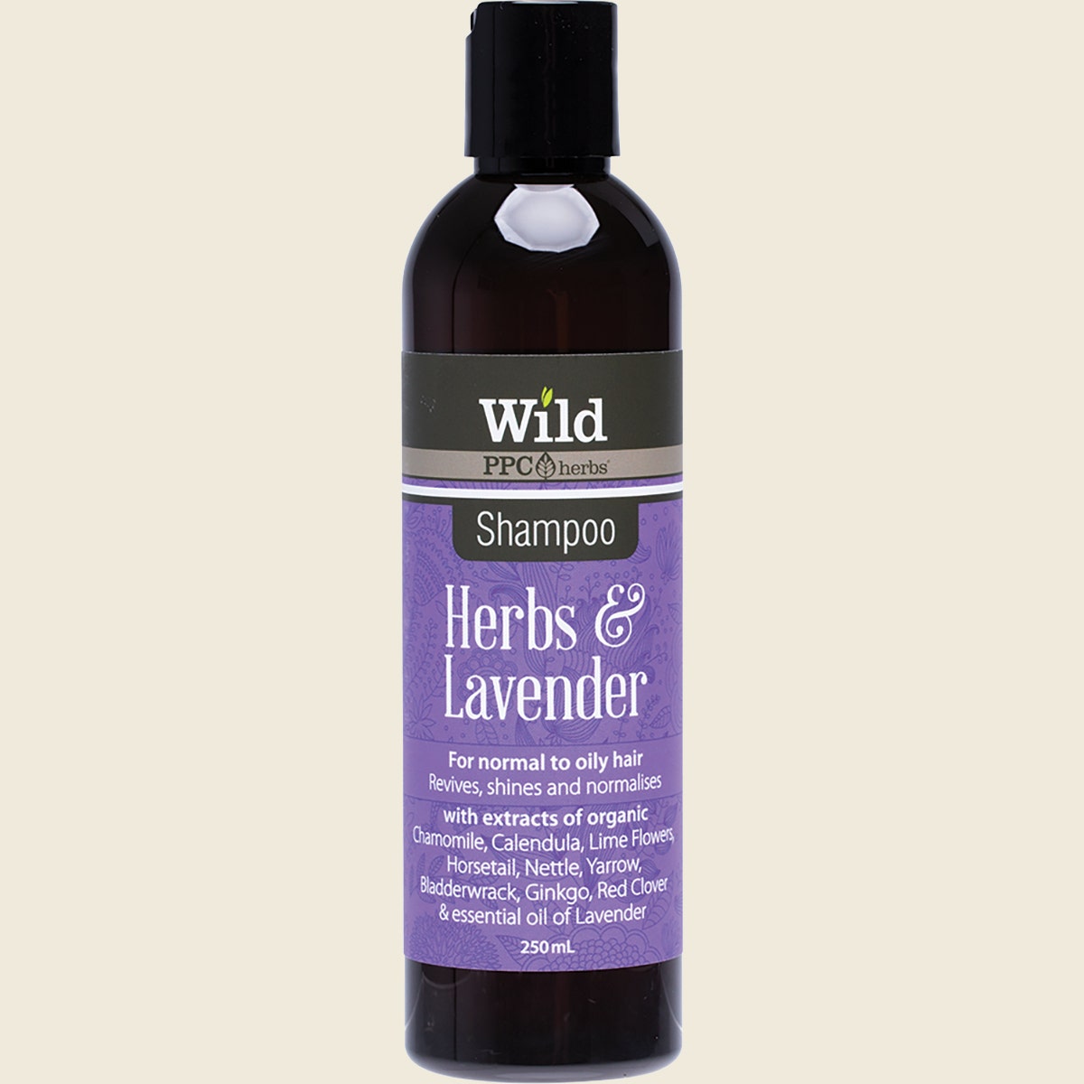 Wild Herbs & Lavender Shampoo (Normal to Oily) 250ml front