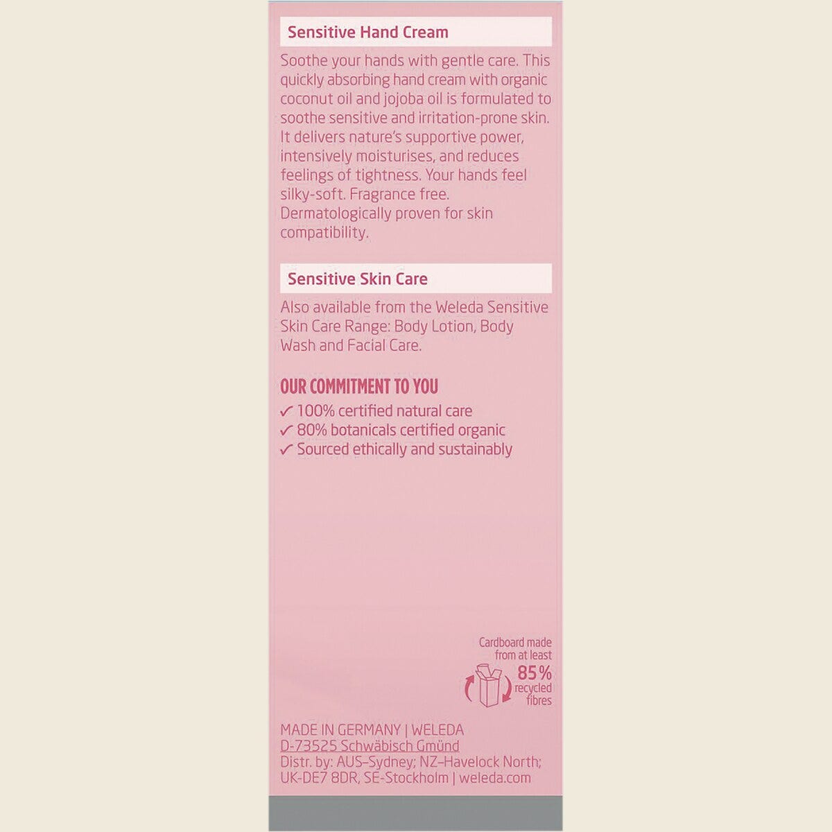 Weleda Sensitive Skin Hand Cream 50ml