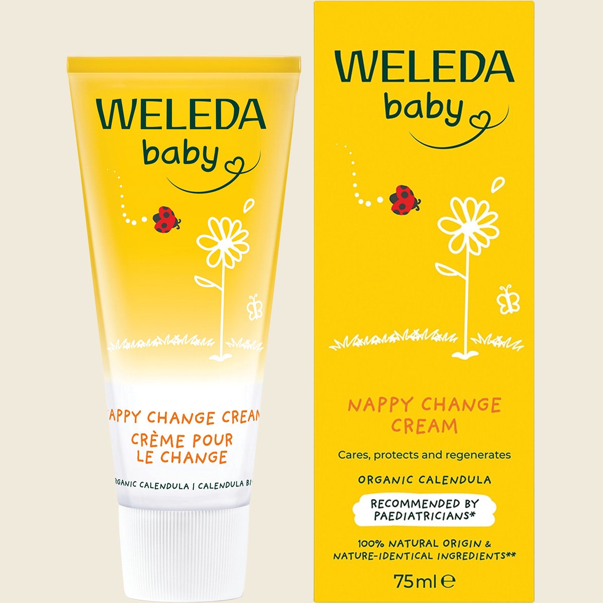 Weleda Calendula Nappy Change Cream 75ml combo front
