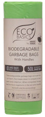 Eco Basics Biodegradable Garbage Bin Bags 50L – 10 Bags/Roll Front