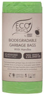 Eco Basics Biodegradable Garbage Bin Bags 20L – 15 Bags/Roll Front