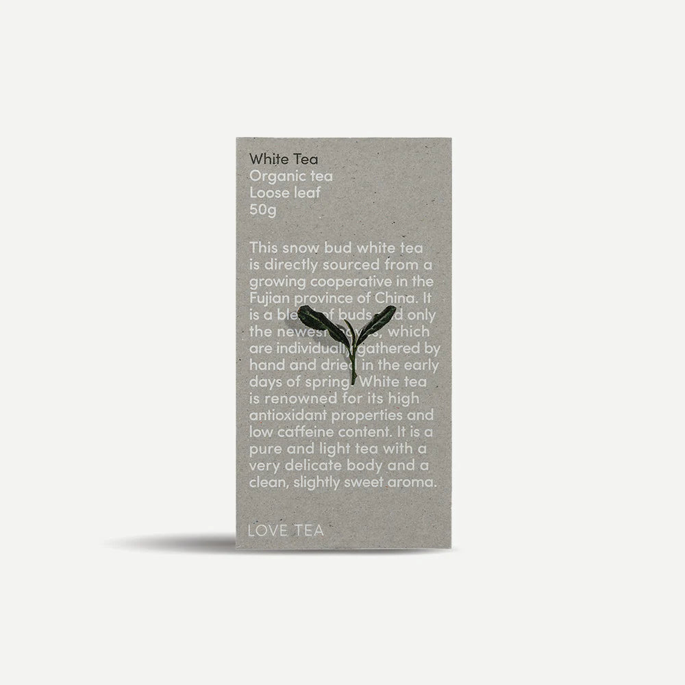 Love Tea Organic White Tea Loose Leaf 50g