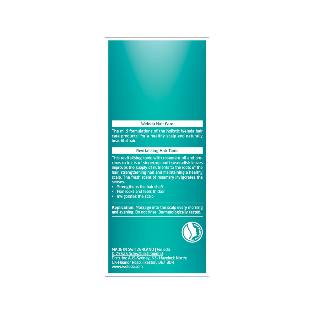 Weleda Hair Tonic Revitalising 100ml box back