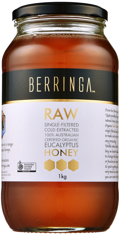 Berringa Eucalyptus Honey Raw Organic 1kg