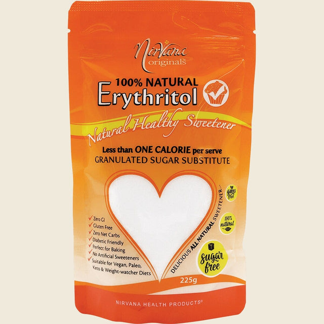 Nirvana Originals Erythritol 100% Natural 225g Front