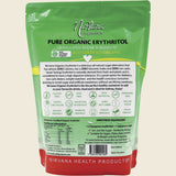 Nirvana Organics Erythritol Pure Organic 1.5kg Back