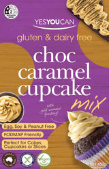 YesYouCan Choc Caramel Cupcake Mix Gluten Free 450g