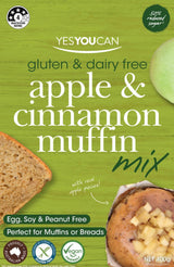YesYouCan Artisan Apple & Cinnamon Muffin Mix Gluten Free 400g