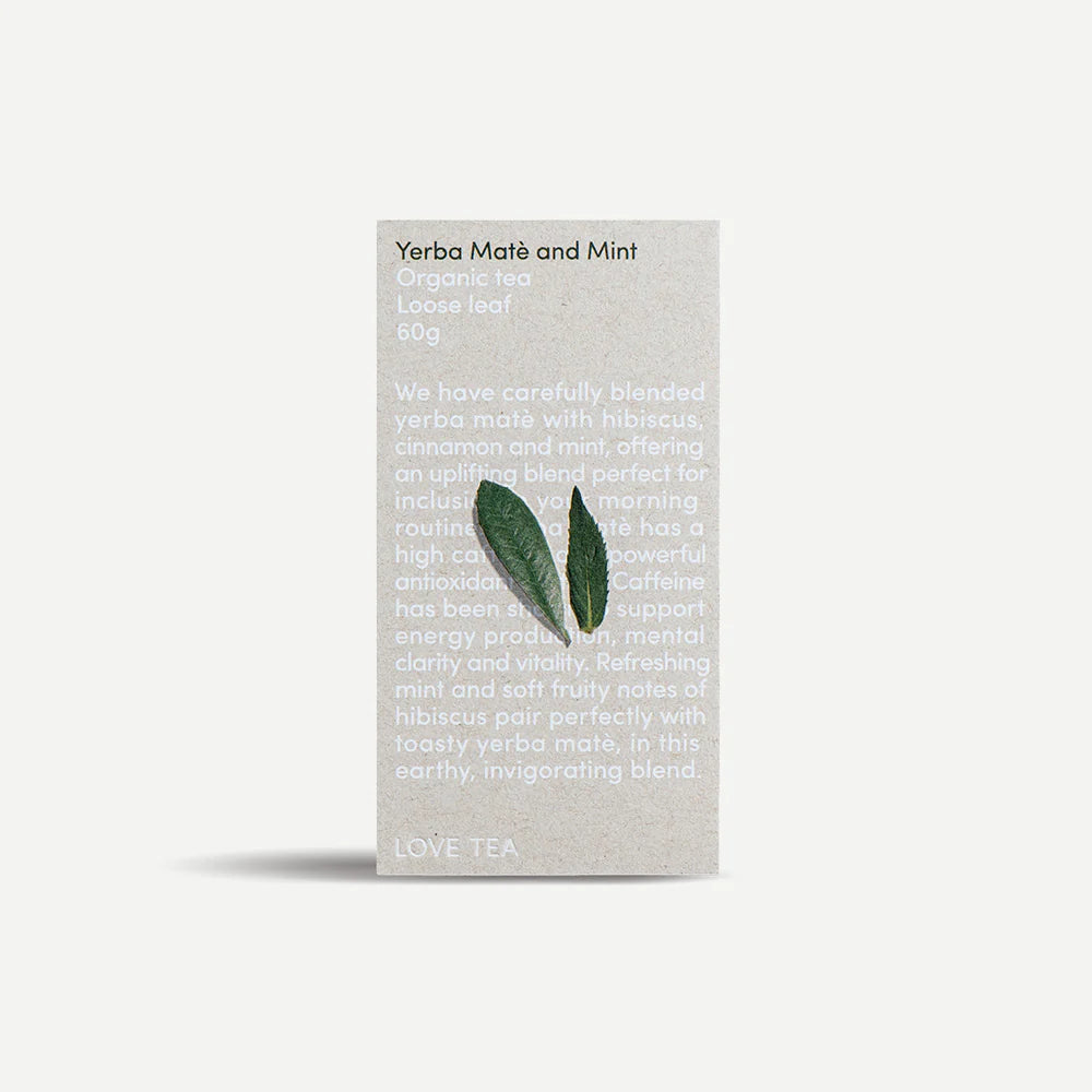 Love Tea Organic Yerba Mate and Mint Tea Loose Leaf 60g
