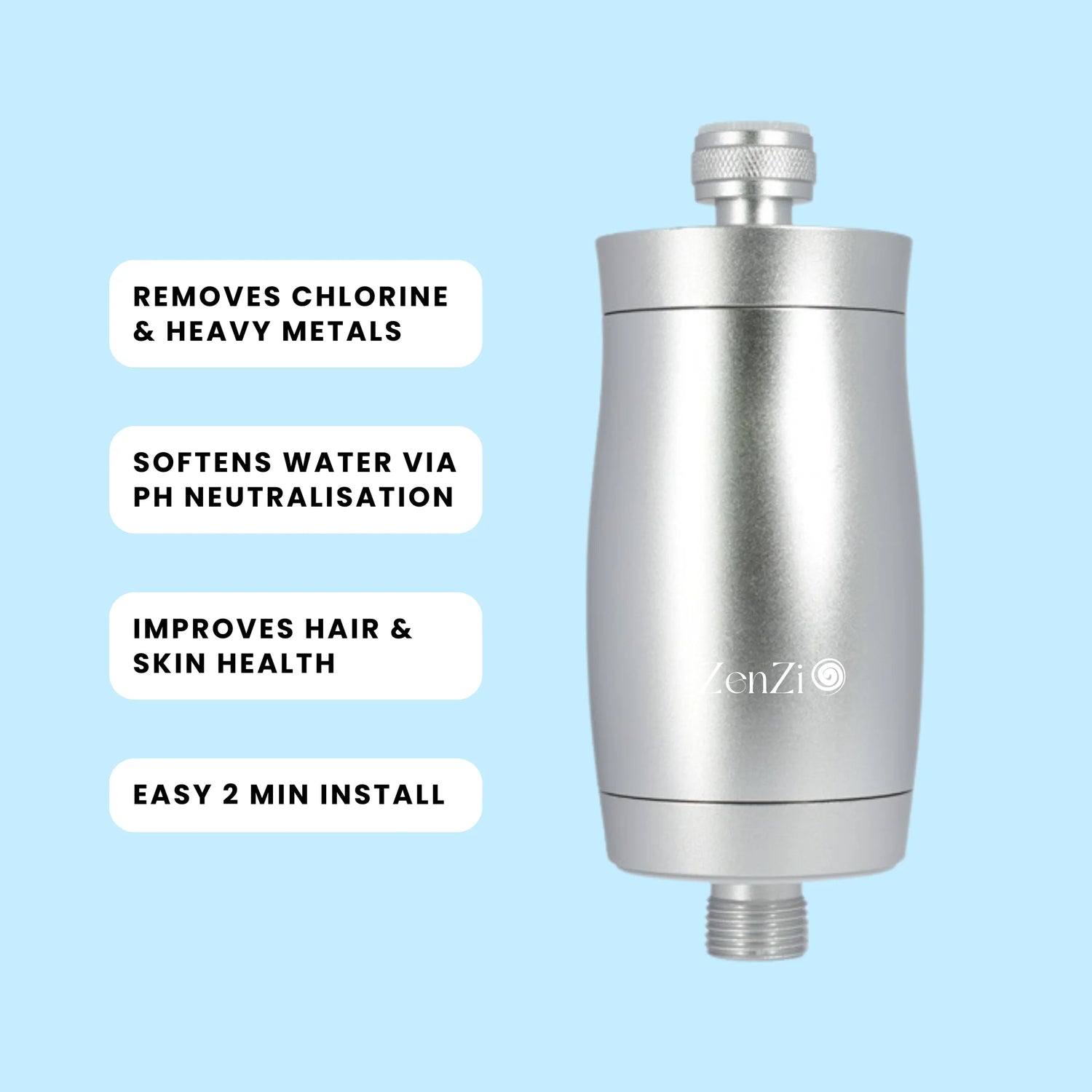 ZenZi Water Premium Shower Filter Benefits