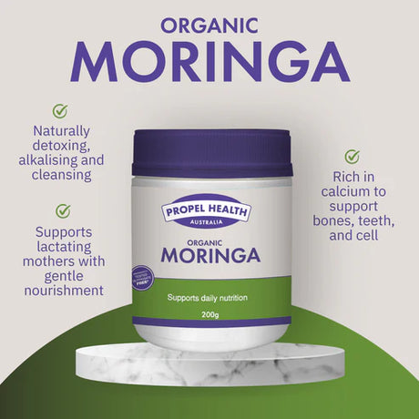 Propel Health Australia Organic Moringa 200g information