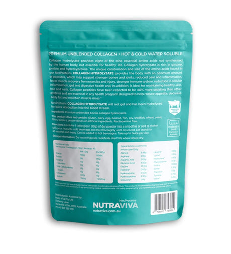Nutraviva Collagen Hydrolysate Grass Fed 450g