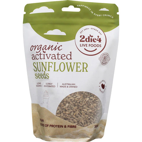 2die4 Live Foods Organic Activated Sunflower Seeds 300g