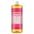 Dr. Bronner's Pure-Castile Magic Soap Liquid (18-In-1) Rose 946mL Front