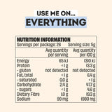 Mingle Use Me On Everything All Natural Seasoning 130g Nutritional Information