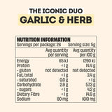 Mingle Garlic & Herb All Natural Seasoning 130g Nutritional Information