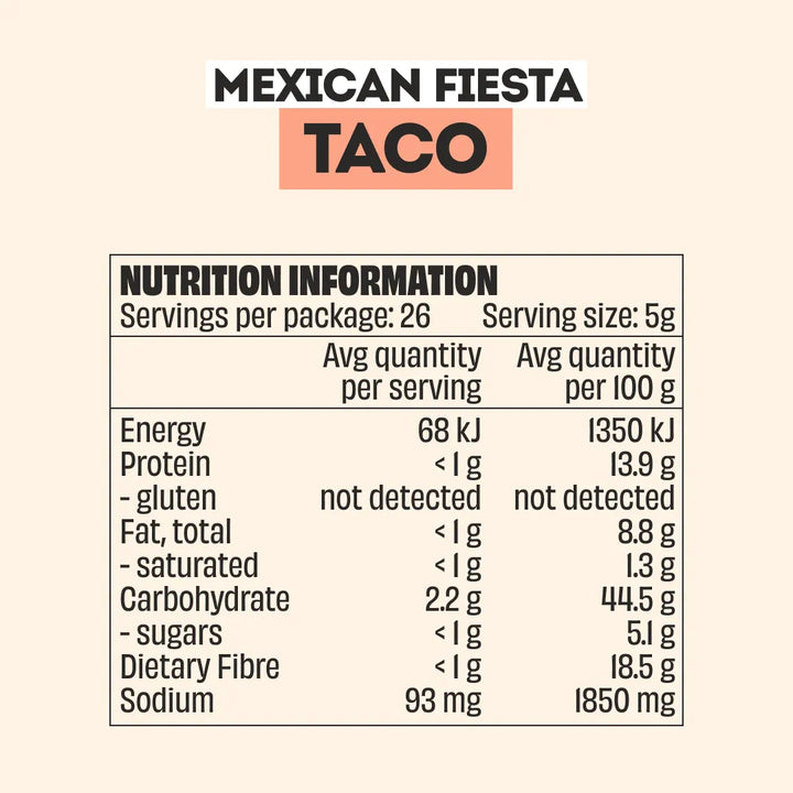 Mingle Mexican Fiesta Taco All Natural Seasoning 130g