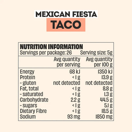 Mingle Mexican Fiesta Taco All Natural Seasoning 130g