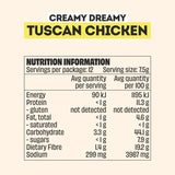 Mingle Tuscan Chicken All Natural Seasoning 90g Nutritional Information