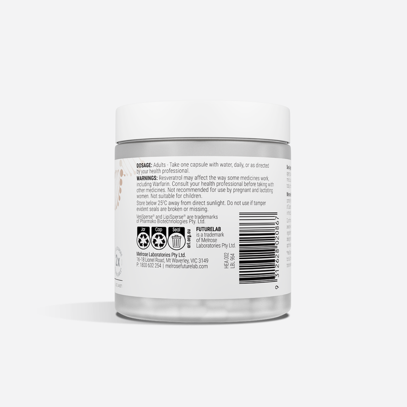 Melrose FutureLab Cellular Longevity 30vc Back